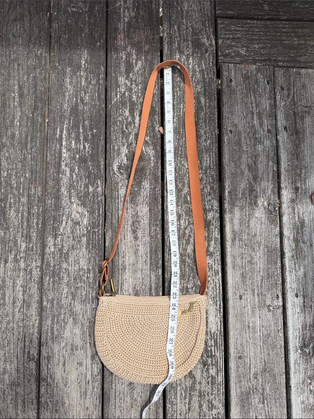The Sak Cream Crochet Crossbody with Tan Strap - Picture 8 of 8